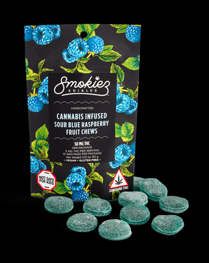Photograph of product: Chews - Sweet Blue Raspberry - 20pk - 100mg