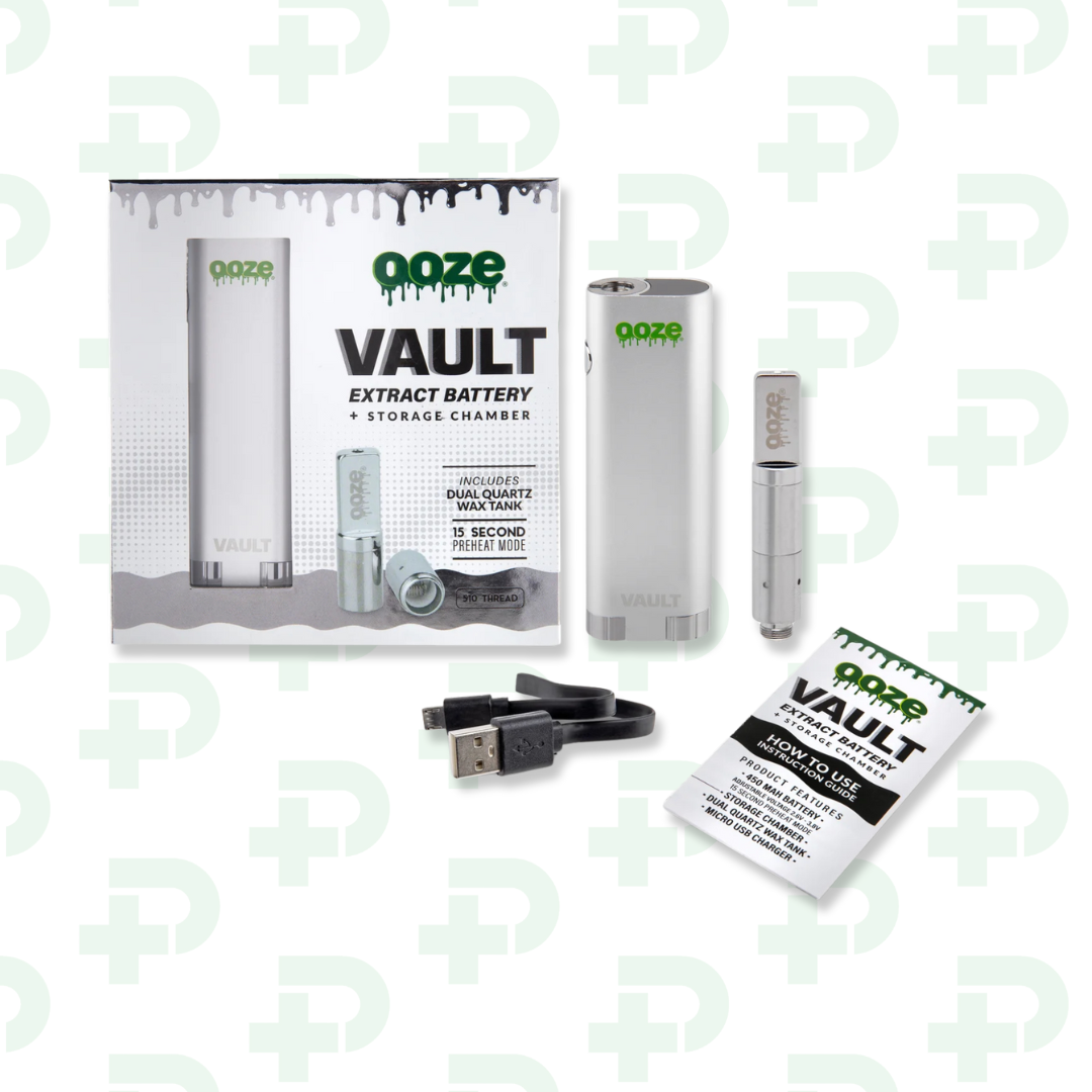 Photograph of product: Ooze Vault Extract Battery with Storage Chamber - Stellar Silver