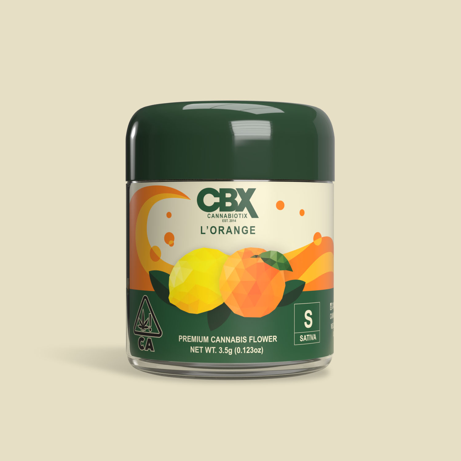 Photograph of product: CBX - FLOWER - - Oui'd - L'ORANGE - 3.5g