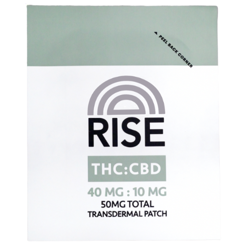 Photograph of product: Rise Transdermal Patch 40mg TH-oui : 10mg CBD