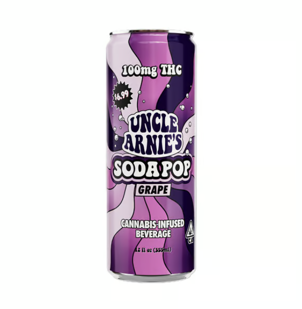 Photograph of product: 100mg/12oz   Grape Soda [H] Uncle Arnie's