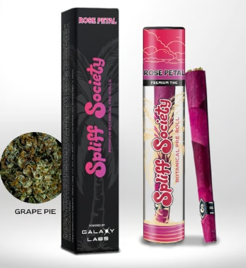 Photograph of product: GAL Spliff Society PreRoll - Rose Petal Grape Pie 1g