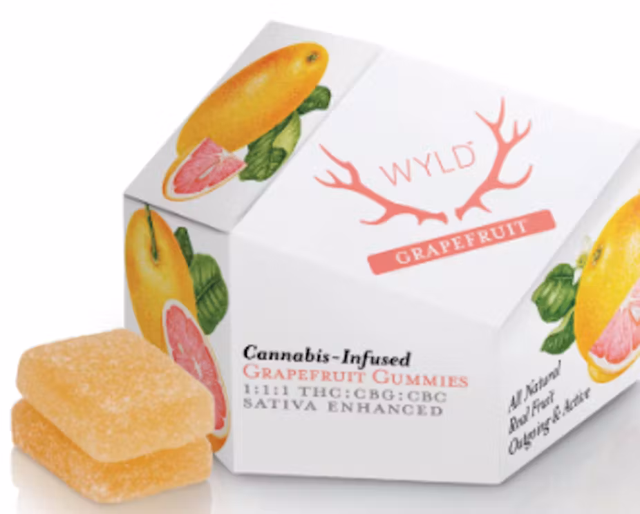 Photograph of product: Grapefruit Gummies | 100mg 1:1:1 TH-oui:CBG:CBC | 10ct (S)
