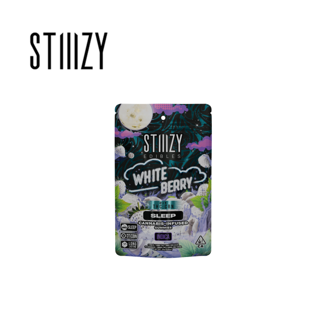 Photograph of product: WHITE BERRY 2:1 TH-oui:CBN 100MG 10 PACK GUMMIES