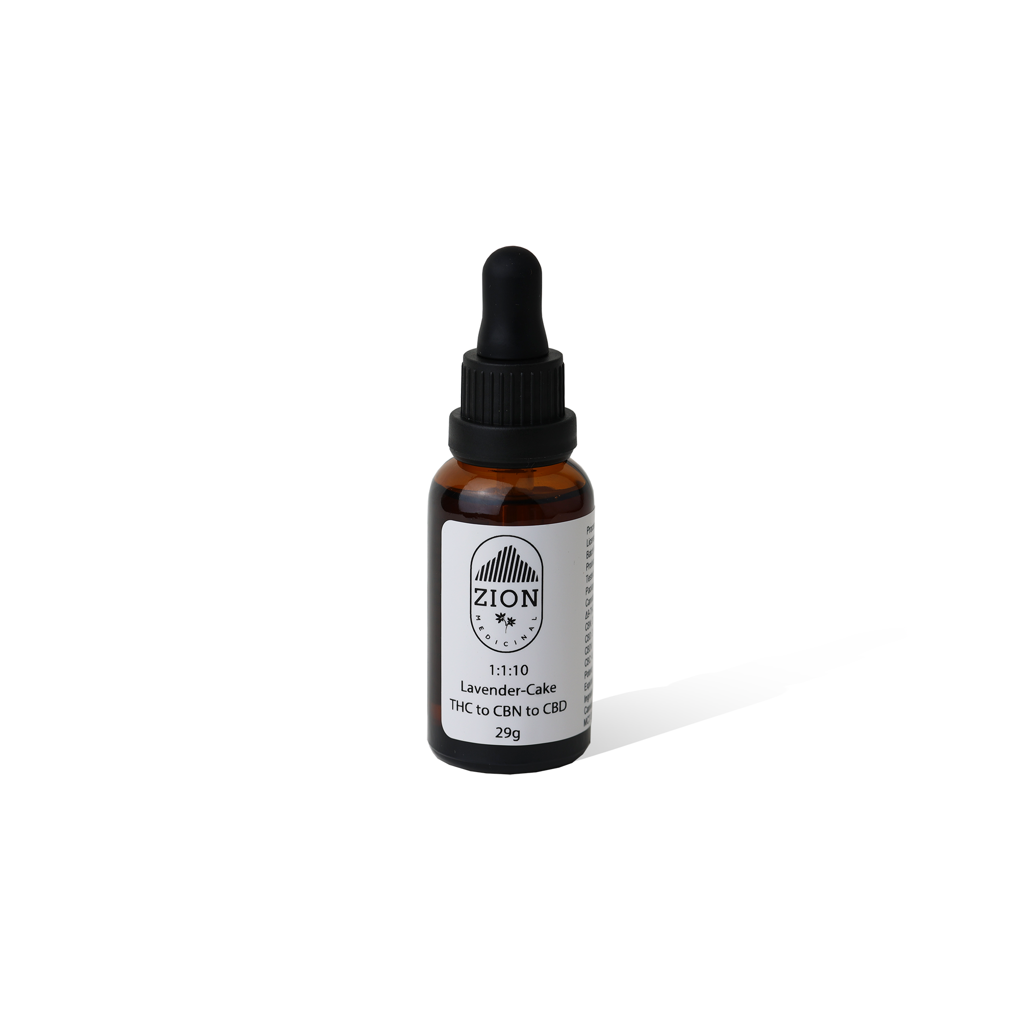 Photograph of product: Lavender Cake | Tincture | 1:1:10 TH-oui:CBN:CBD | 29g