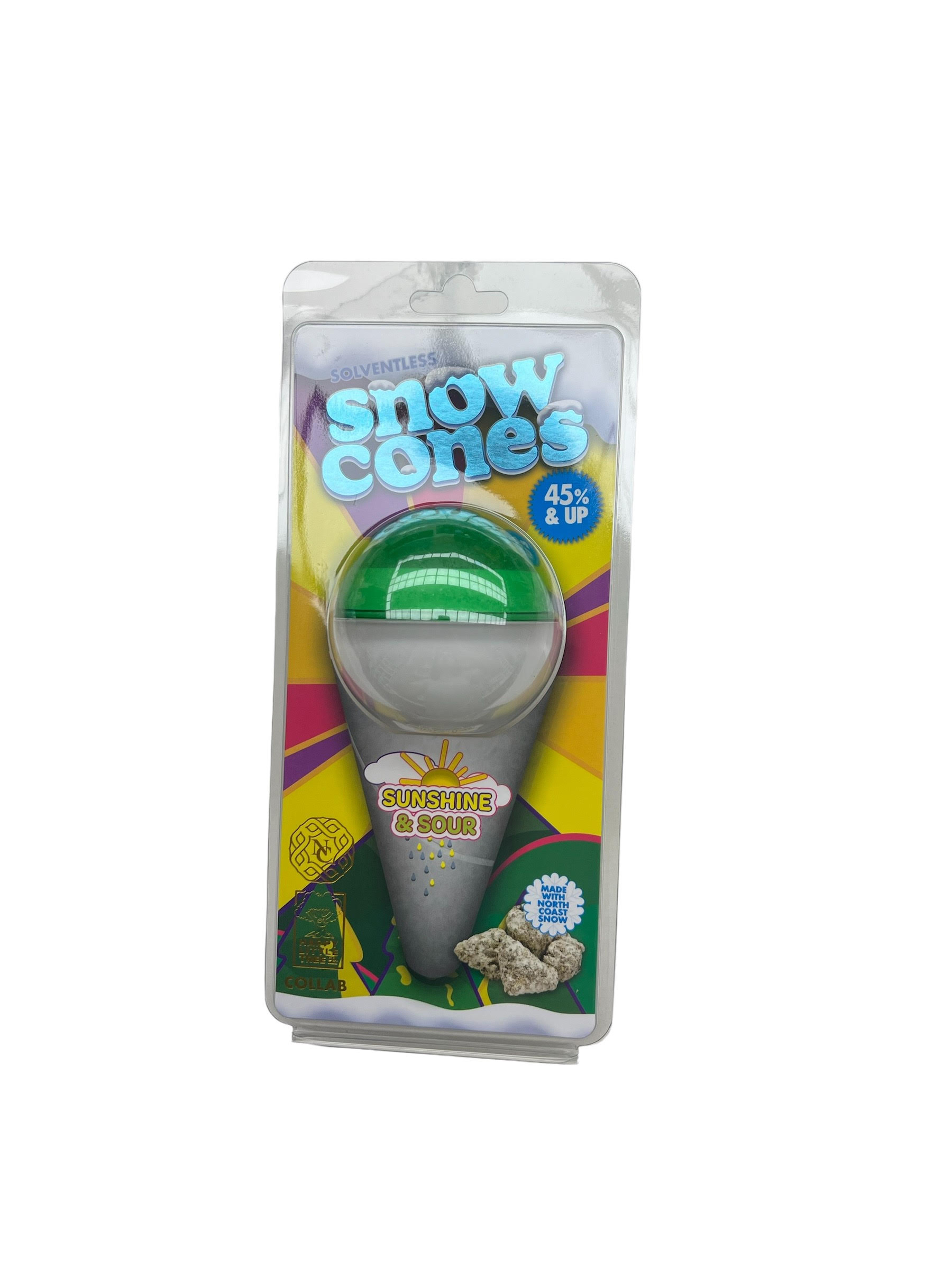 Photograph of product: North Coast x Happy Little Trees Co. - Sunshine & Sour - - Solventless Snow Cone - 3.5g