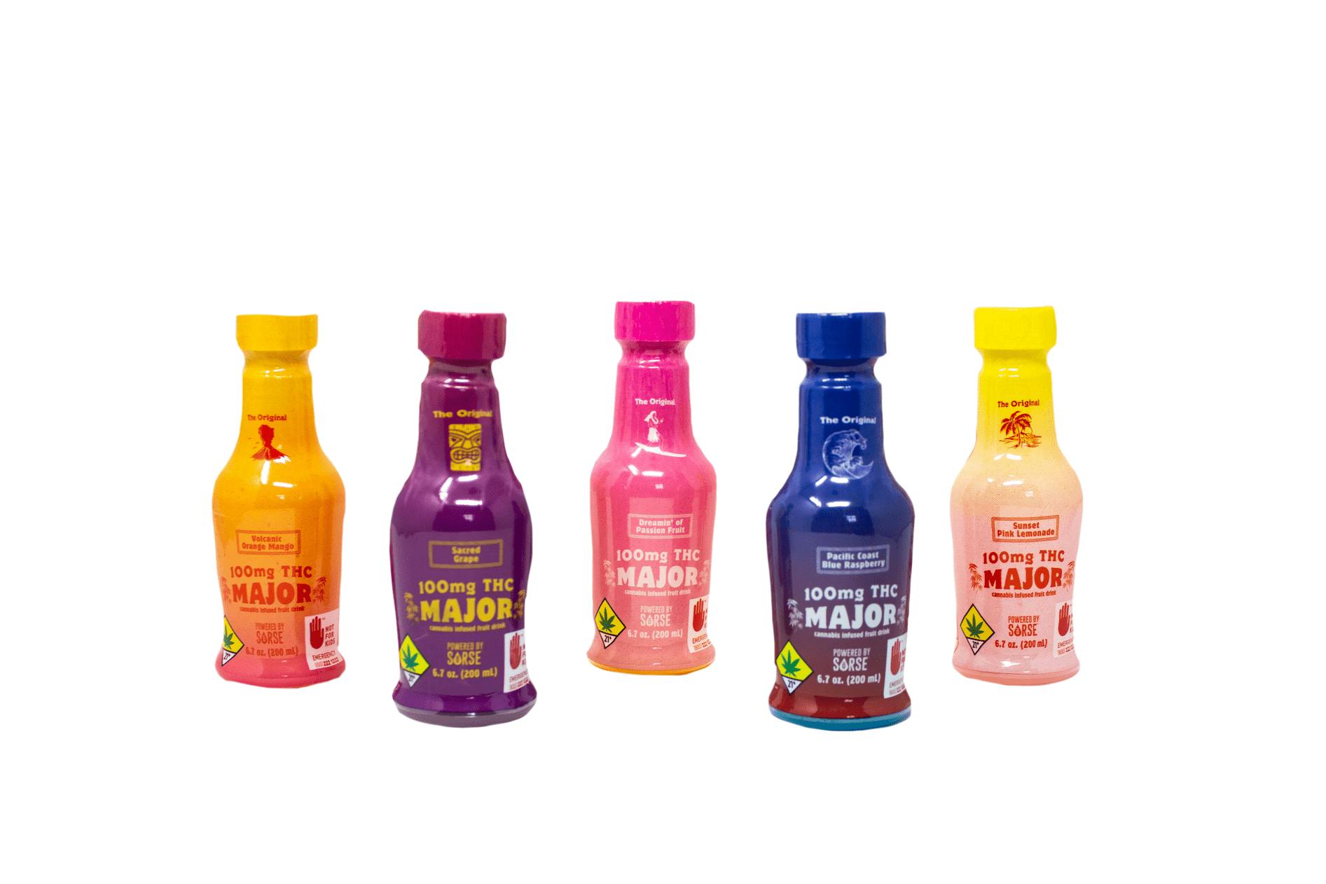 Photograph of product: Major 100MG Fruit Drink l Volcanic Orange