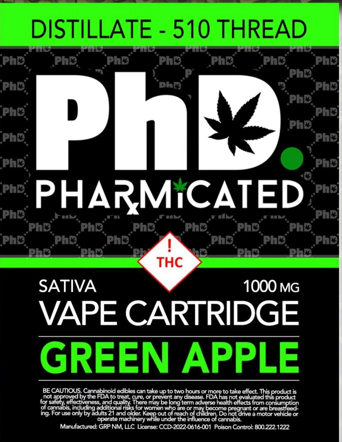 Photograph of product: PHD - Green Apple (S) - Cart - 1g