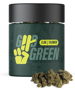 Photograph of product: Good Green | Flower | Animal Mintz x Face Off OG | 3.5g - Oui'd