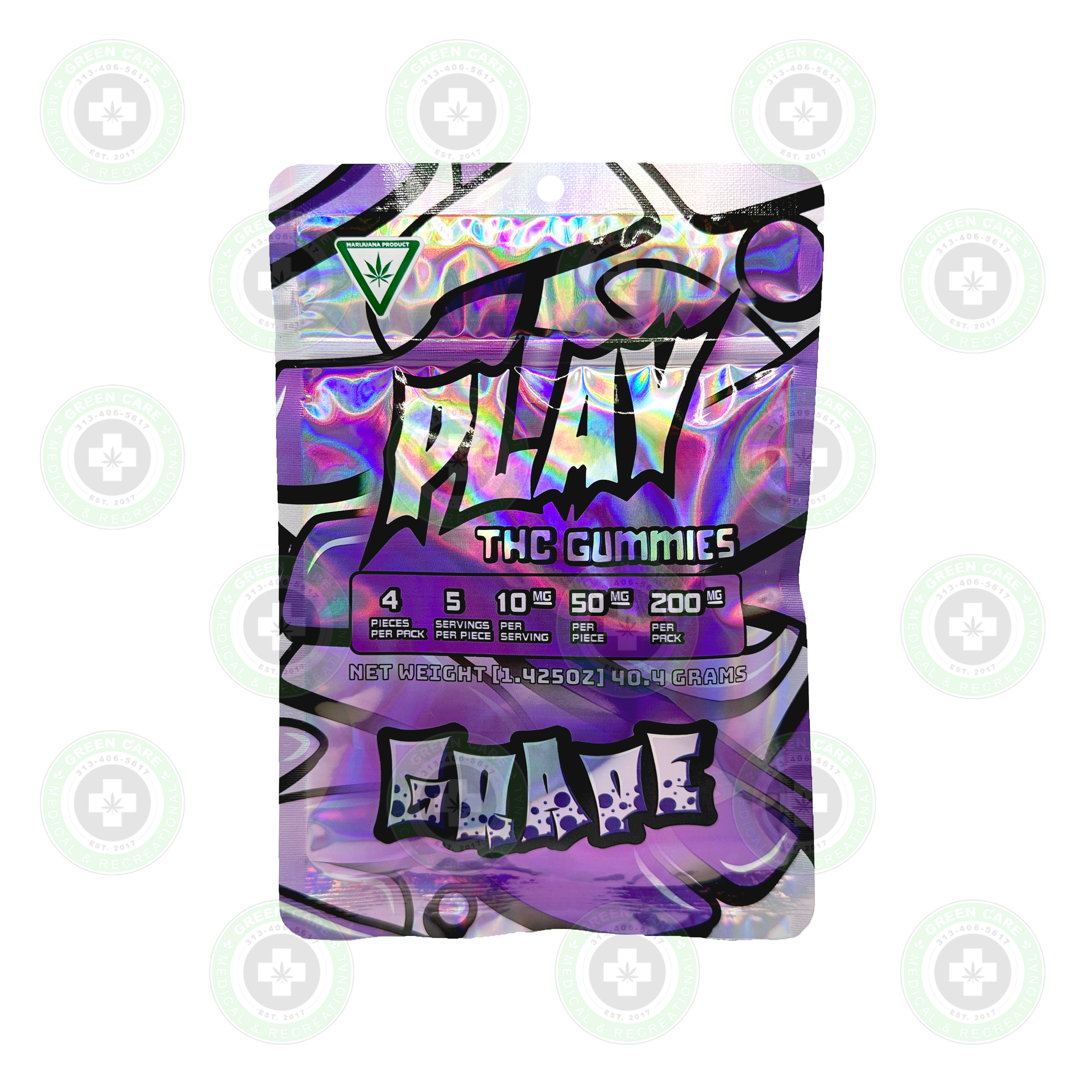 Photograph of product: Play - Grape Gummies 200mg