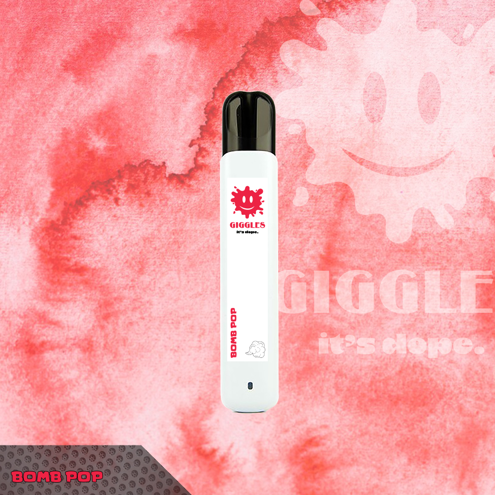 Photograph of product: Giggles Puffs | Bomb Pop | Disposable | 1g