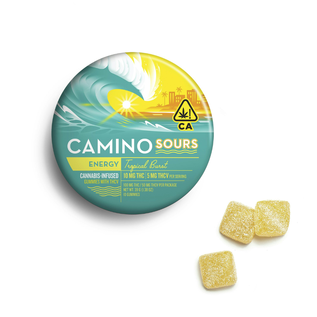 Photograph of Product: Camino | 200mg Gummies | Tropical Burst THCV Sours
