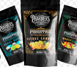 Photograph of product: Pharmers | Sunrise Phruties Gummies | 100MG (H)