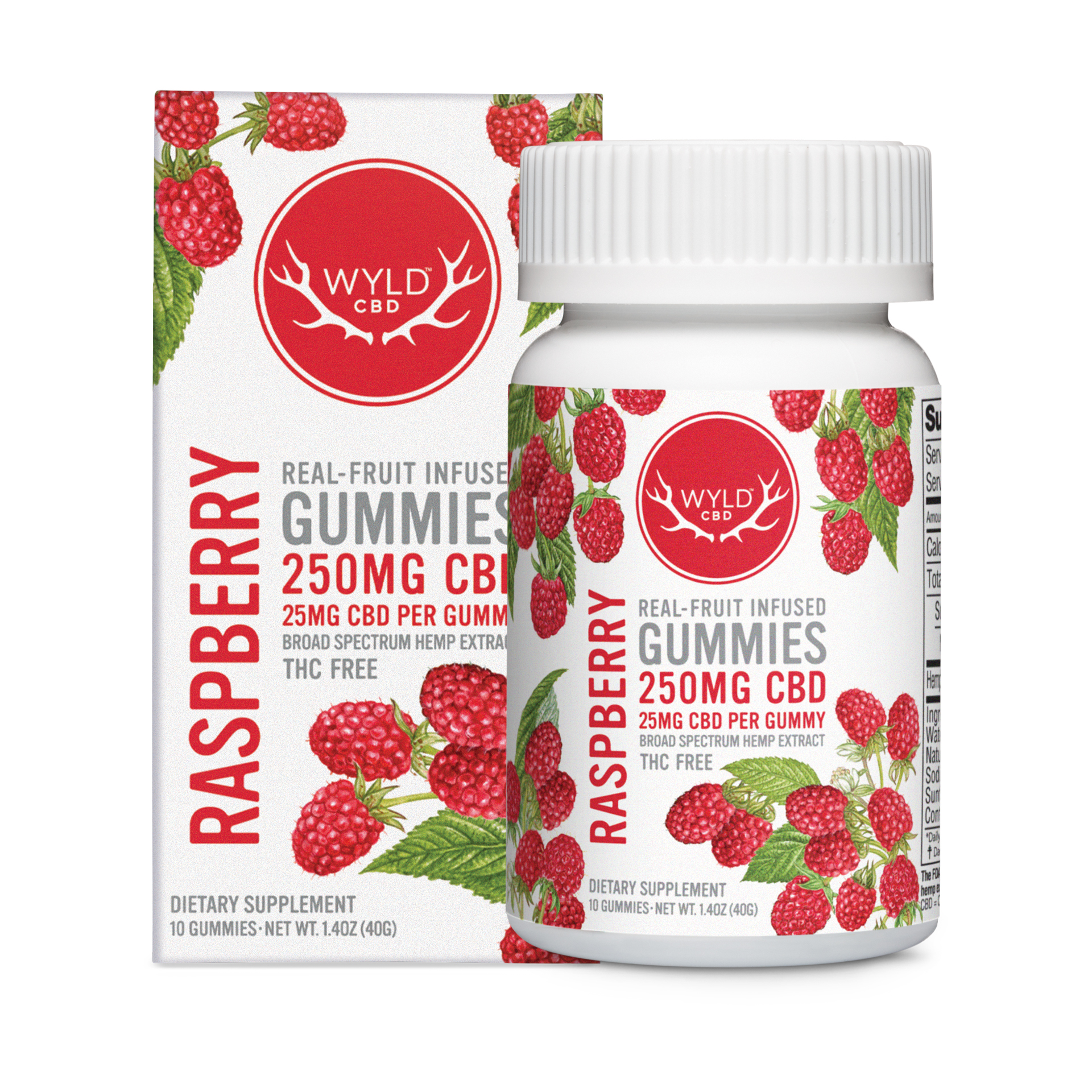 Photograph of product: CBD Gummies - Raspberry 10pk