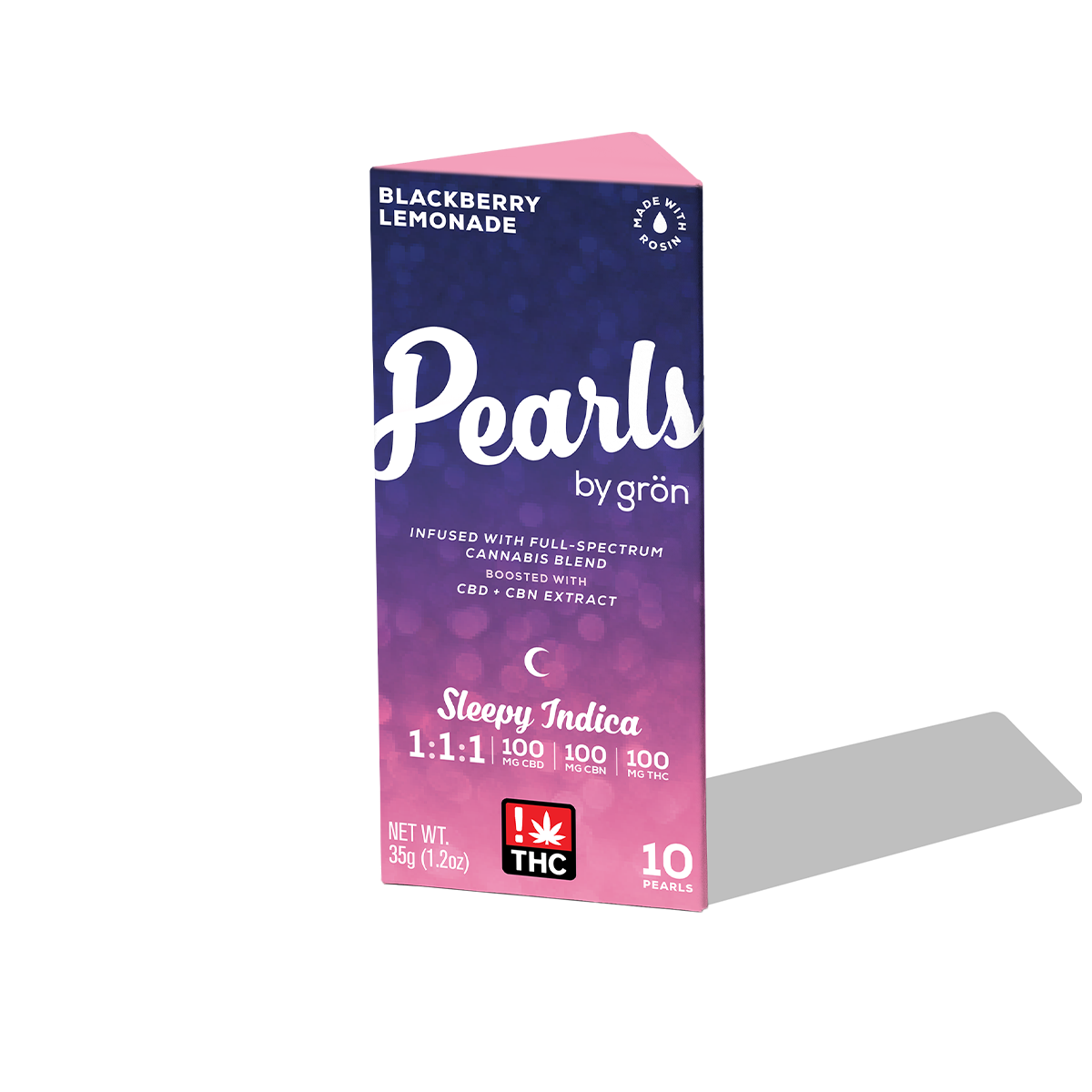 Photograph of product: Grn - Pearls 1:1:1 - Blackberry Lemonade  (I) (100mg TH-oui/CDB/CBN)