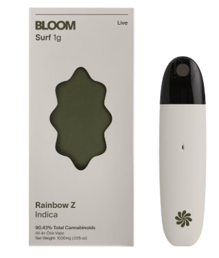 Photograph of product: LIVE RESIN RAINBOW Z SURF DISPOSABLE 1G C3