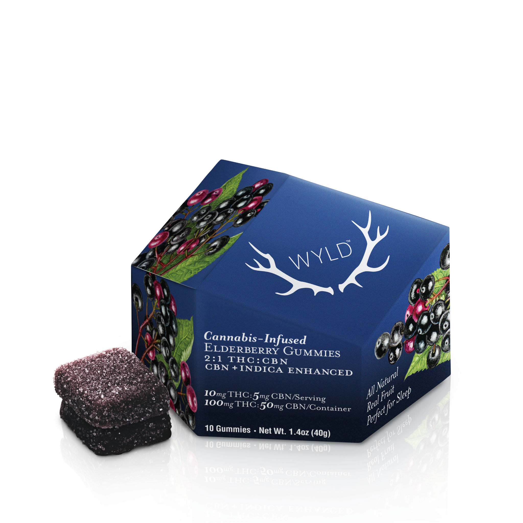 Photograph of product: Relaxing Sleep Ratioed Elderberry Gummies 100mg (10-Pack | 10mg Each)