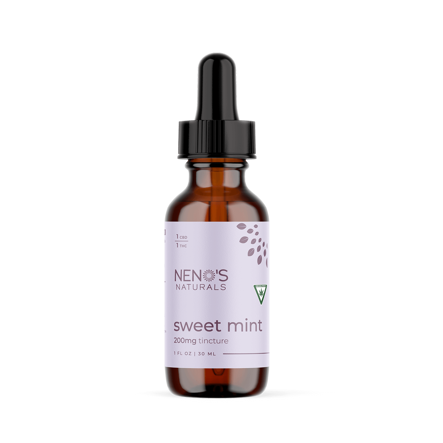 Photograph of product: Nenos Naturals - Sweet Mint Tincture 1:1 TH-oui CBD - 100mg