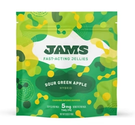 Photograph of Product: JAMS Sour Green Apple Fast-Acting Nano Jellies 100mg 20pk