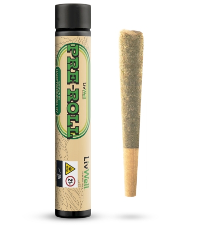 Photograph of product: LivWell Pre roll Cone Cookie Kush 1g/ - 0401