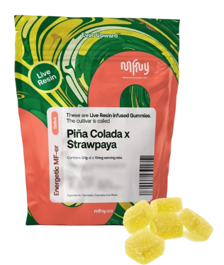 Photograph of product: Live Resin Pina Colada x Strawpaya - TH-oui 10 Pack (100mg)
