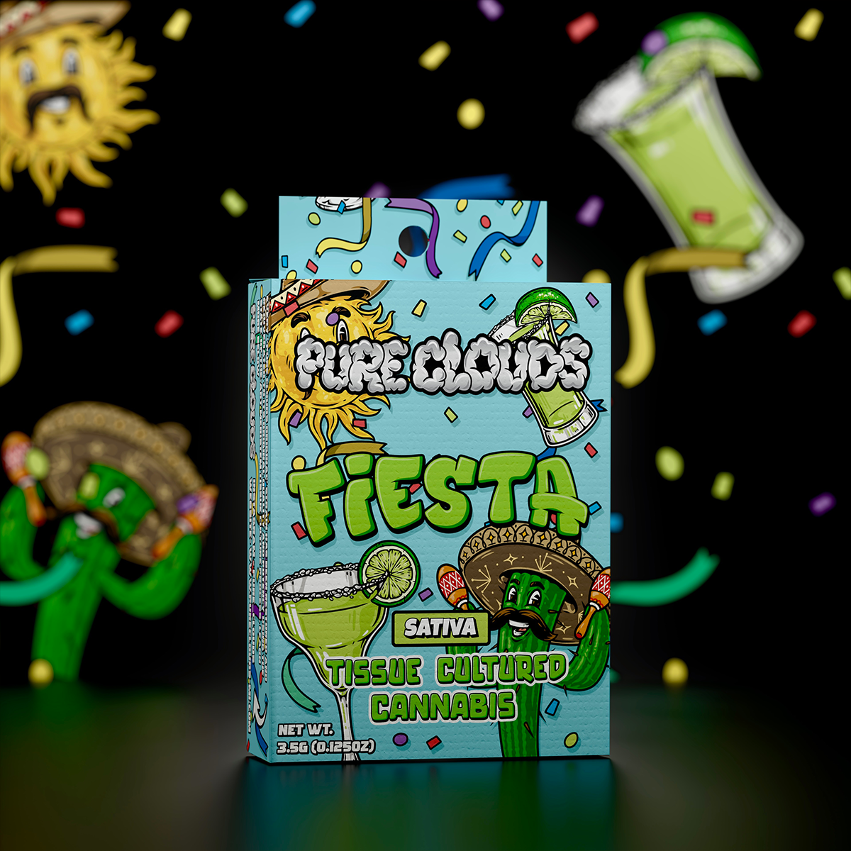 Photograph of product: Pure Clouds Fiesta Prepacked - 3.5g