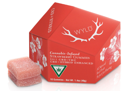 Photograph of product: WY | Strawberry 20:1 CBD + Hybrid | 100mg (AU)