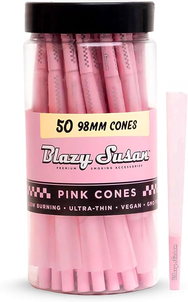Photograph of product: Blazy Susan Cones Pink | 98mm cones |  50pk