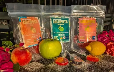 Photograph of product: New York Infusions - Oui'd Infused Lollipops - 10mg/5pk - Green Apple