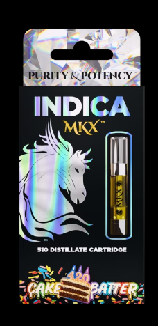 Photograph of product: MKX | Cake Batter | Vape Cart | 1g | Indica