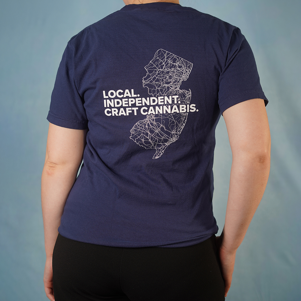 Photograph of product: New Jersey Map Limited T-Shirt (XXL)