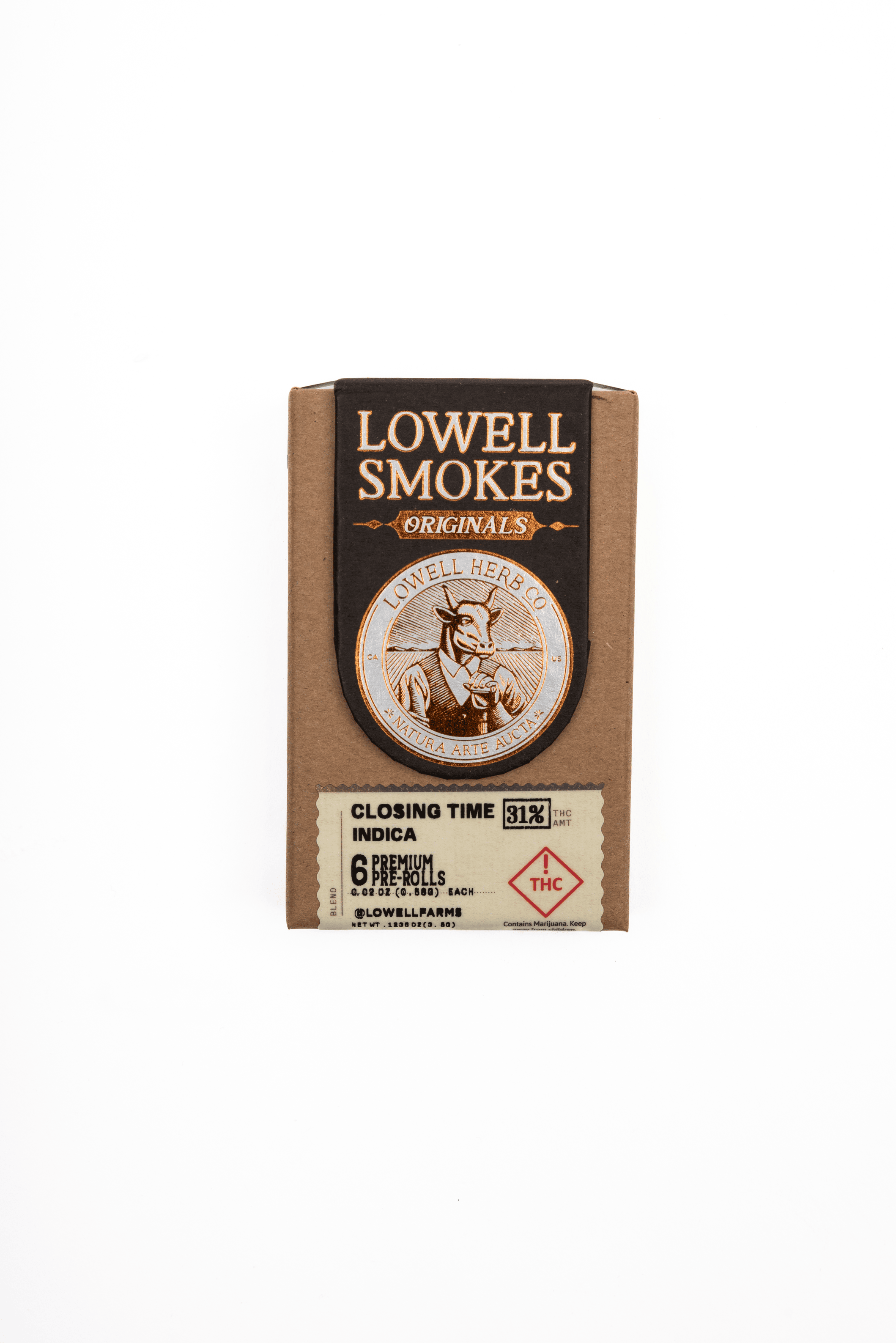 Photograph of product: Lowell Smokes Preroll 6 Pack | Enchanted Oui'd