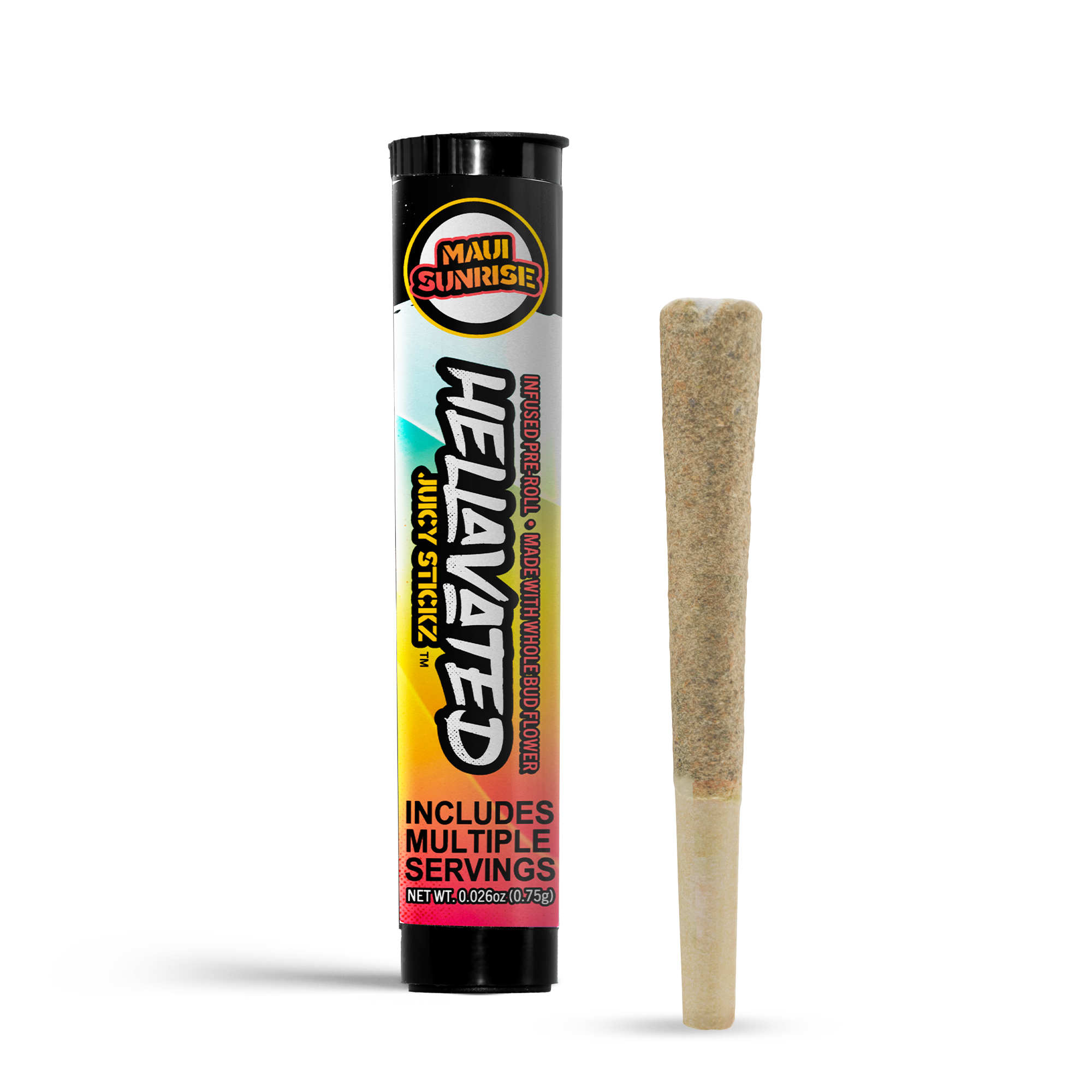 Photograph of product: Maui Sunrise Juicy Stickz Infused Preroll | 0.75g