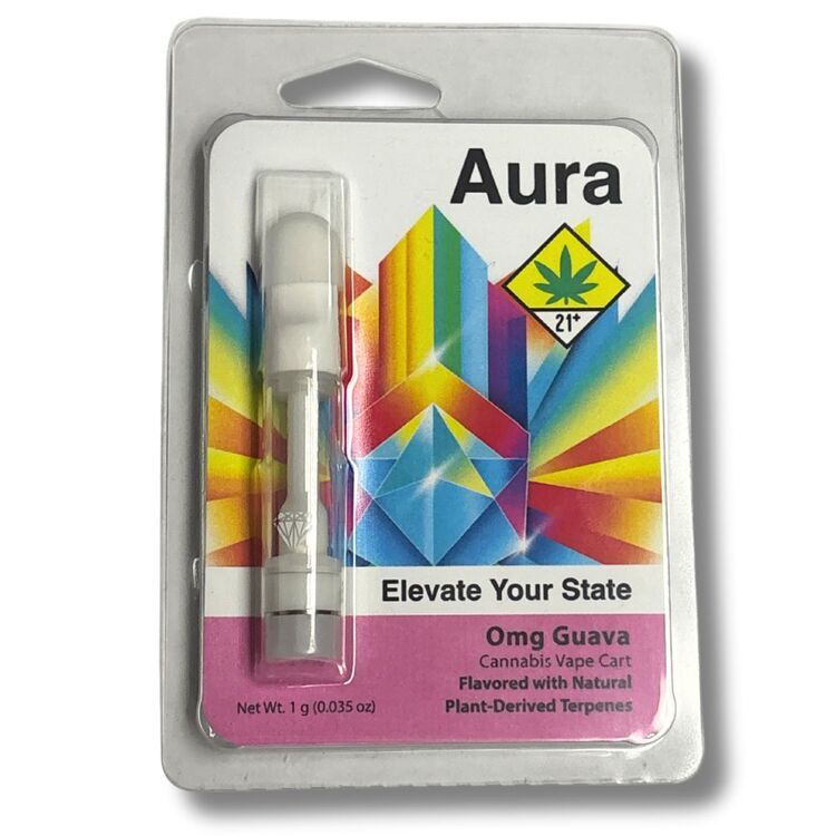 Photograph of product: OMGuava Distillate Cartridge (Aura)