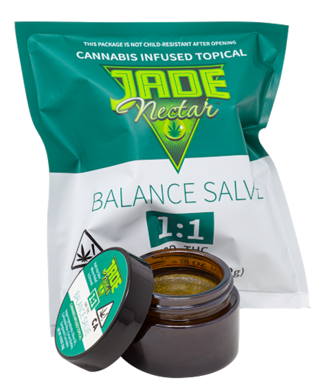 Photograph of Product: Balance Salve 1:1 CBD:THC TOPICAL - Jade Nectar