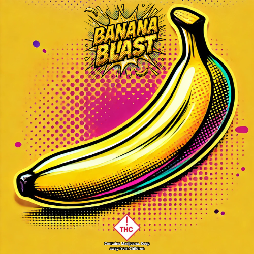 Photograph of product: Banana Blast (H) - 1.6g Infused Pre-Roll - Captain Blast