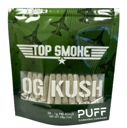 Photograph of product: Top Smoke | OG Kush | Preroll MultiPack | 28g