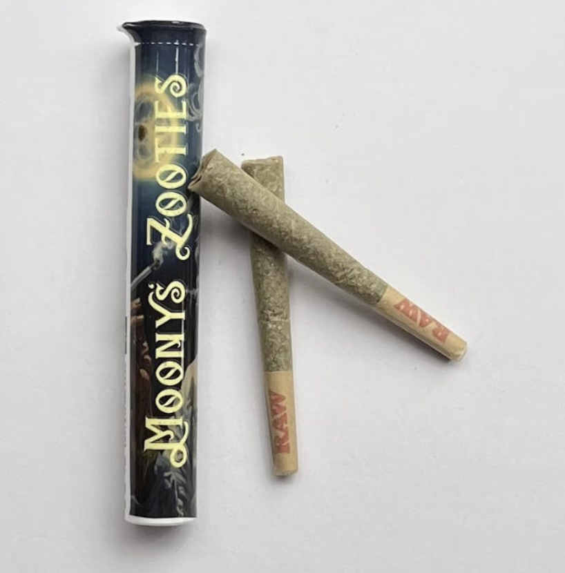 Photograph of product: Moony's Zooties- 2pk Pre rolls .5g- Gelato