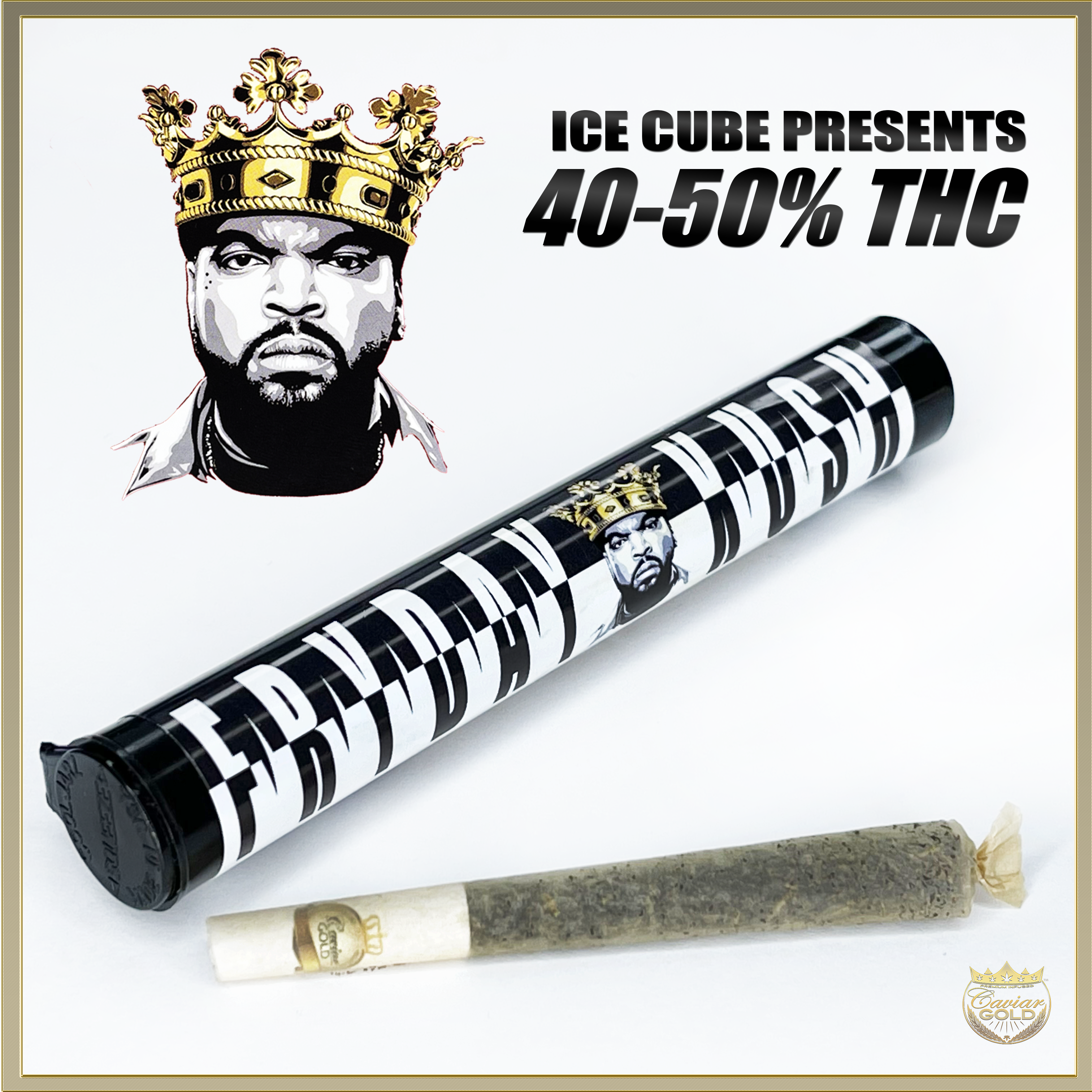 Photograph of product: Caviar Gold Pre-Roll - Fryday Kush