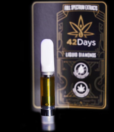 Photograph of product: 42 Days - Live Resin Cartridge - (H) - Sunset Sherbert