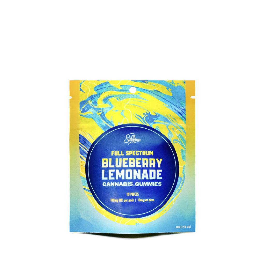 Photograph of product: Sublime100mg Gummies - Blueberry Lemonade