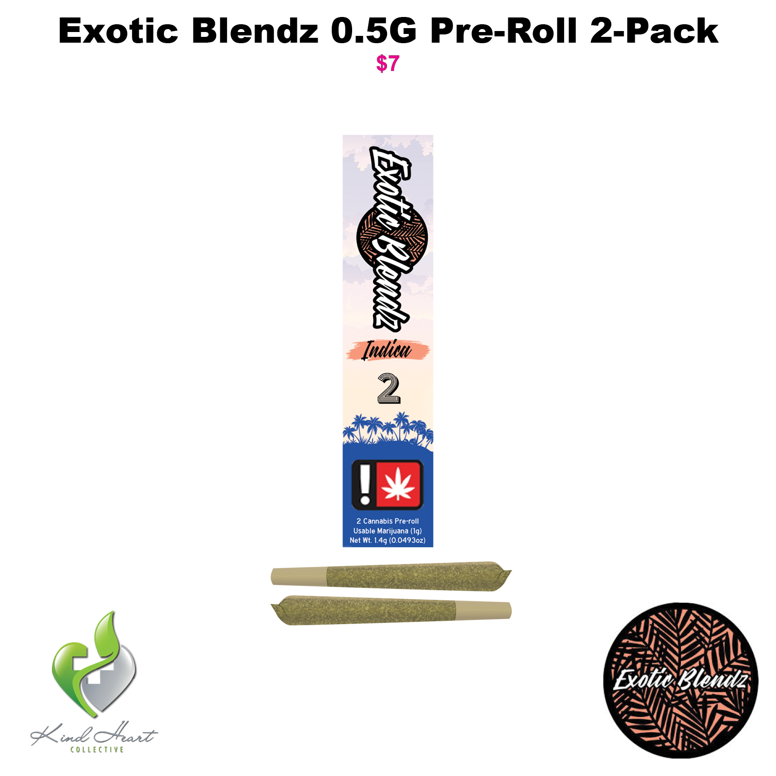 Photograph of product: Oui'd 0.5G Pre-Roll 2-Pack, Exotic Blendz (Taxes Included)