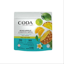 Photograph of product: Coda Fruit Notes Pineapple & Tropical Fruits 1:1 100mg