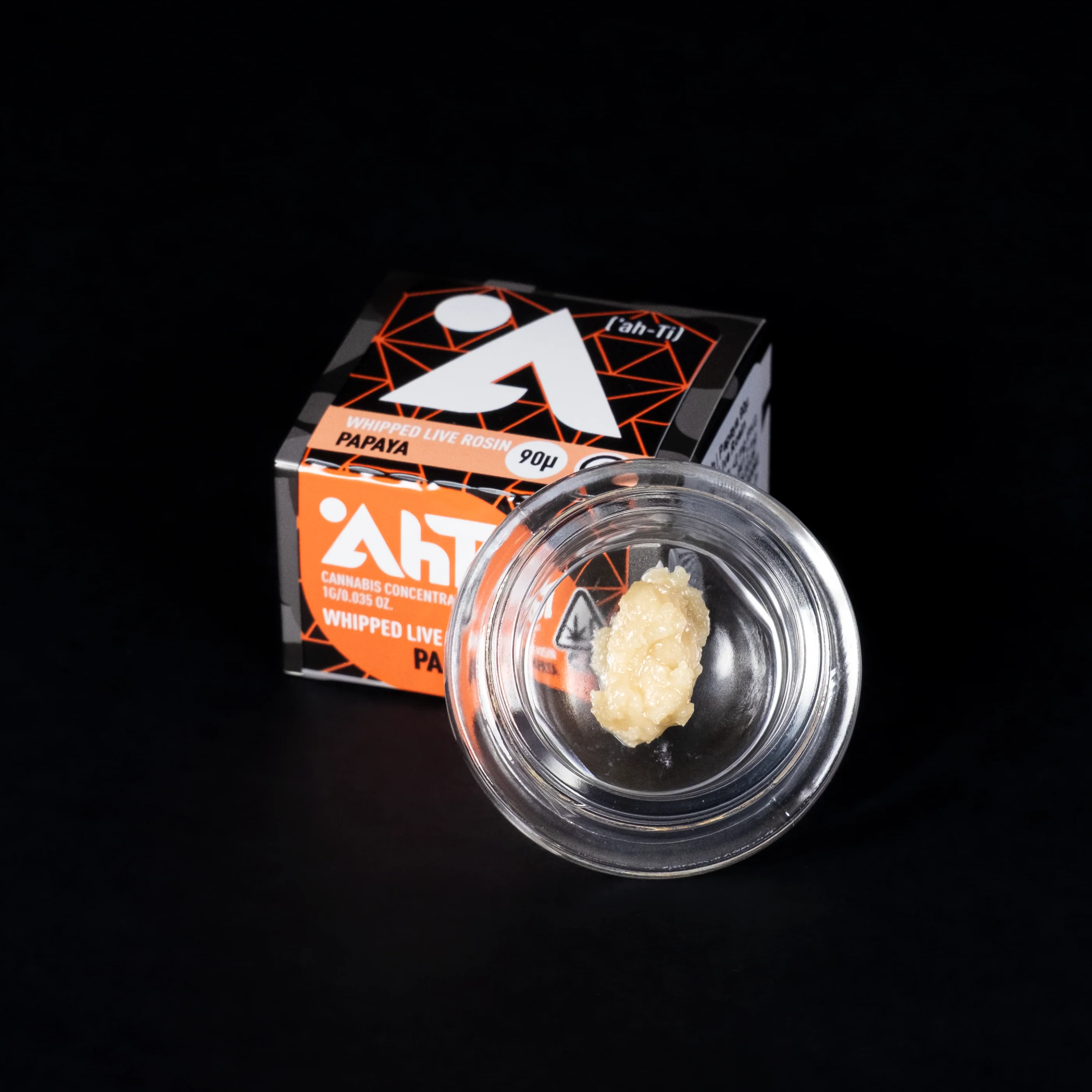 Photograph of product: Papaya 90u Whipped Live Rosin