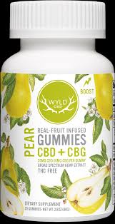 Photograph of product: Wyld Pear CBG/CBD Hemp Gummies