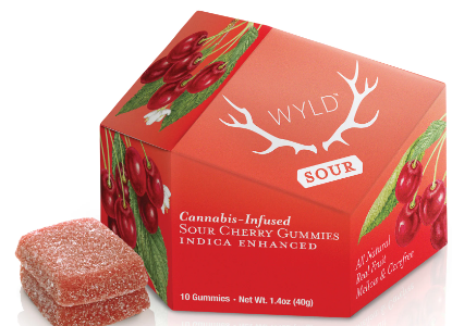 Photograph of product: Sour Cherry [I] - 100MG Gummies 10PK