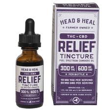 Photograph of product: Head & Heal - Relief - 1:2 TH-oui/CBD Tincture - 300mg