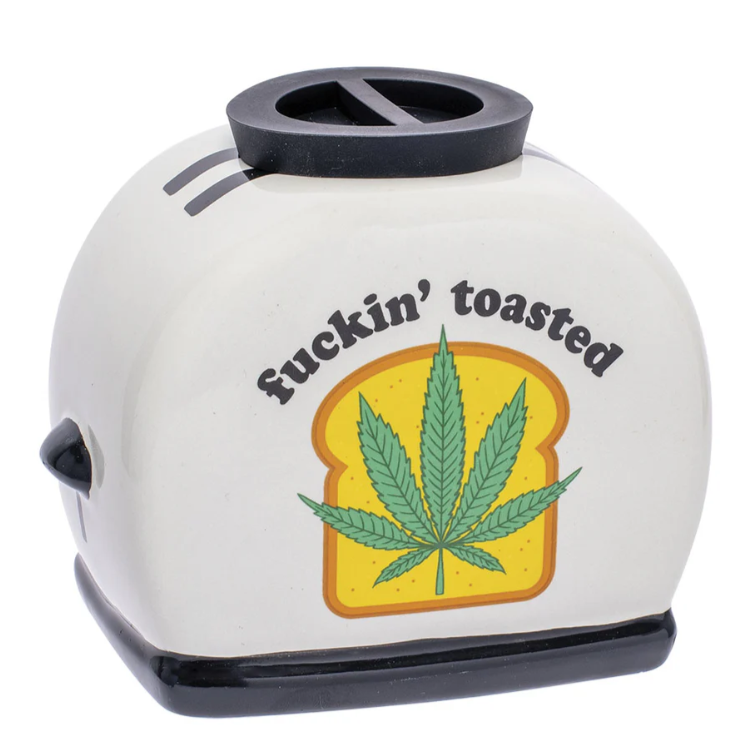 Photograph of product: Fuckin' Toasted Ceramic Stash Jar - 3.5"