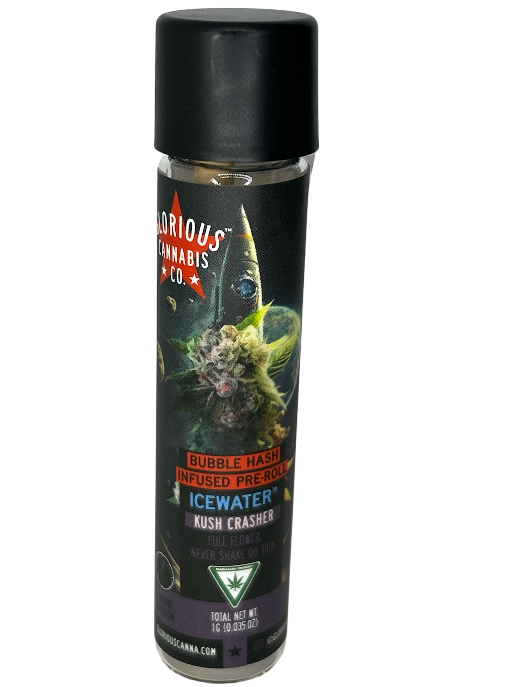 Photograph of product: Kush Crasher | 1g Icewater au chocolat Infused Preroll