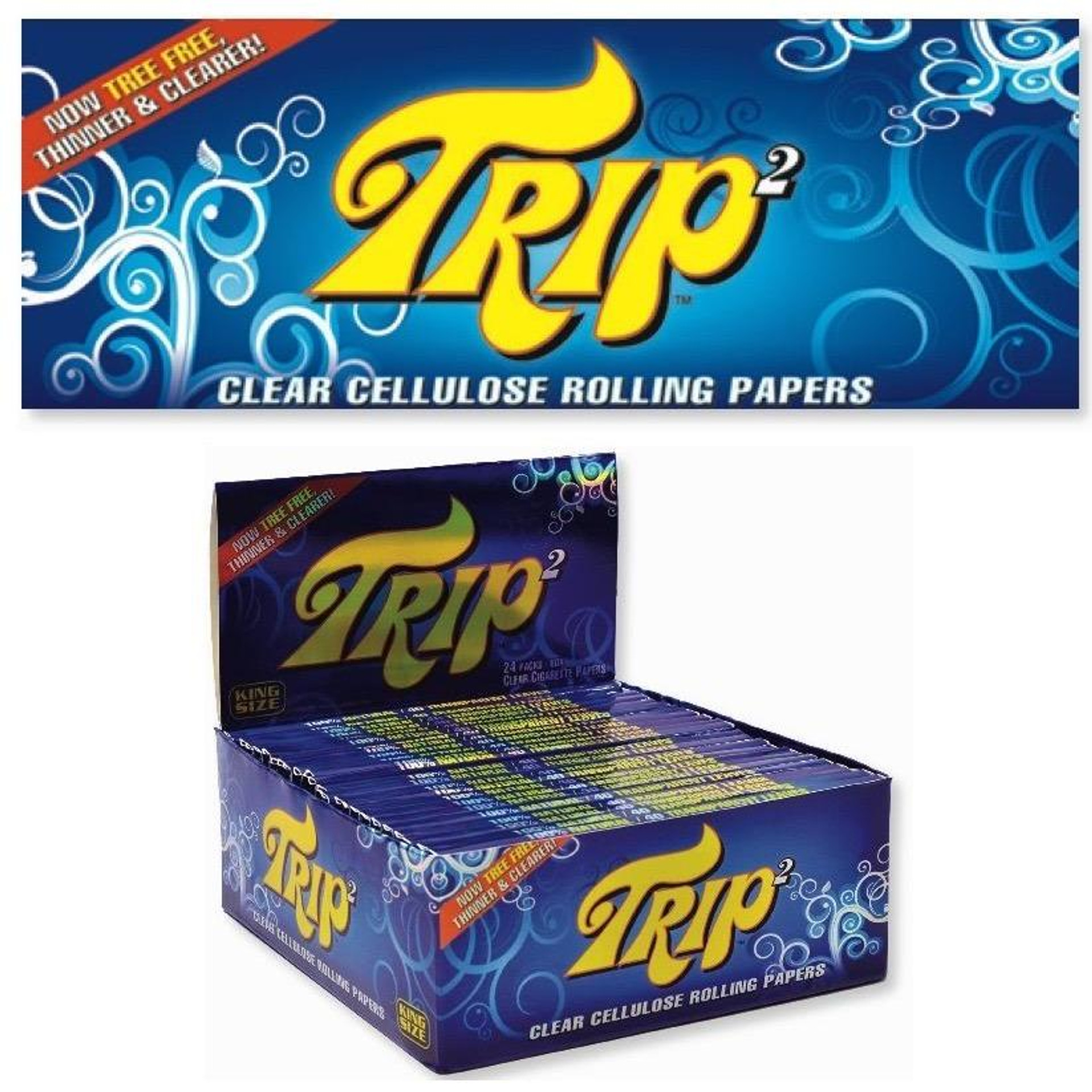 Photograph of product: Trip - Clear Rolling Papers | King Size